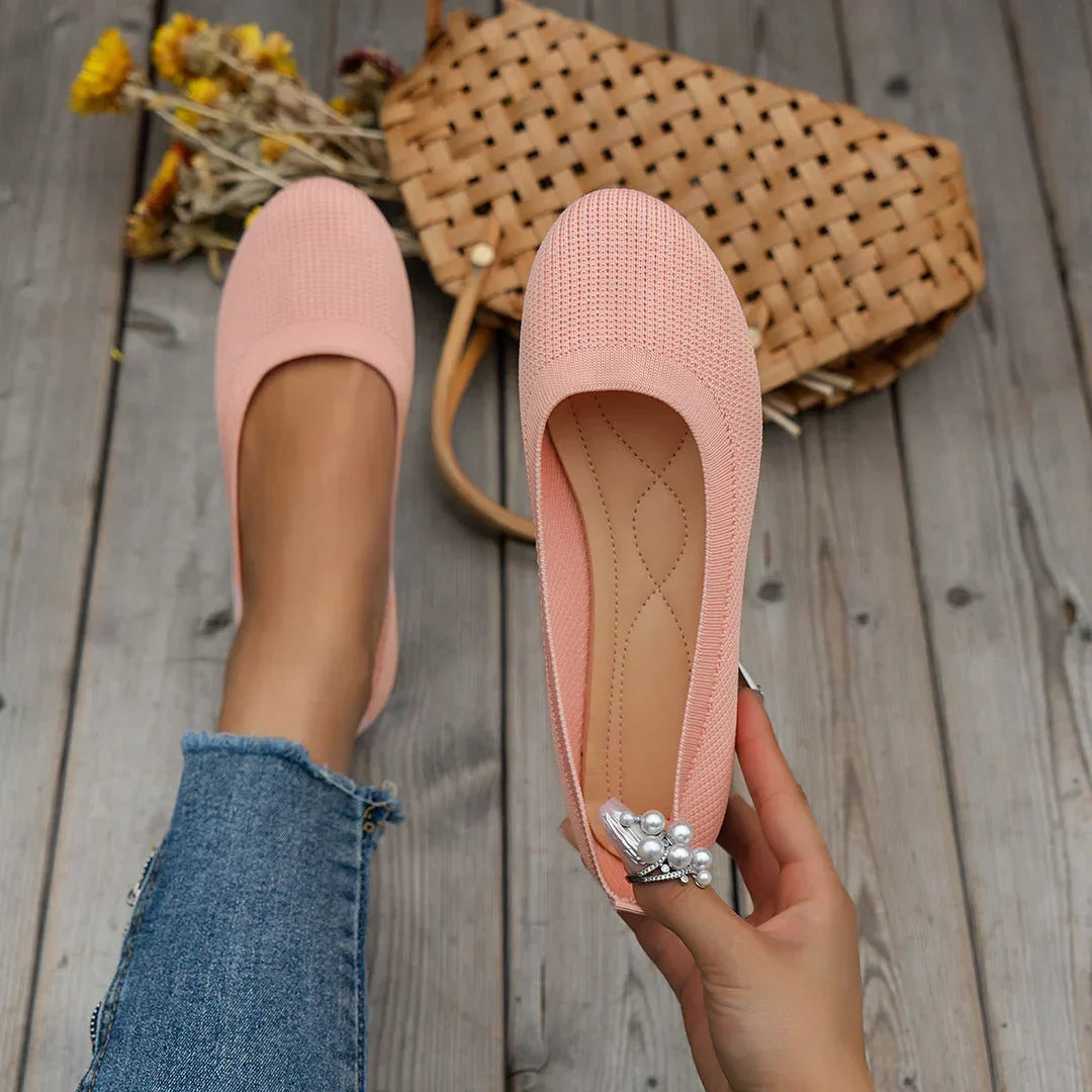 GRACE – COMFY KNIT BALLET FLATS