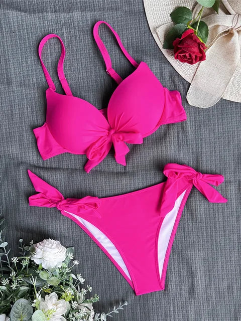 AquaLivv - Push-up Bikini with Knot