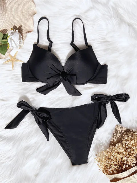 AquaLivv - Push-up Bikini with Knot