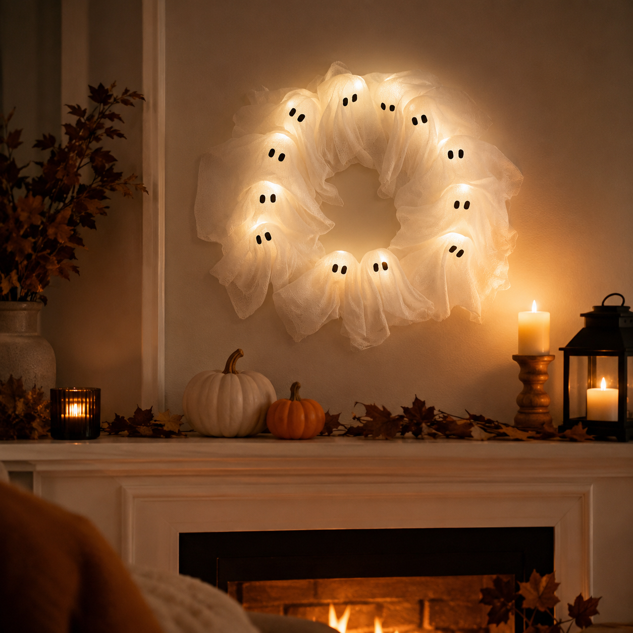 Ghostglow – Ghost Wreath That Glows After The Frame Goes Dark