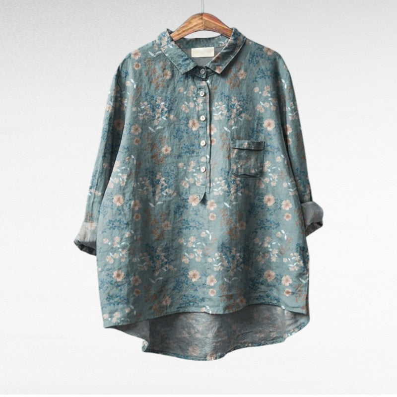 Claire | Elegant Summer Linen Blouse