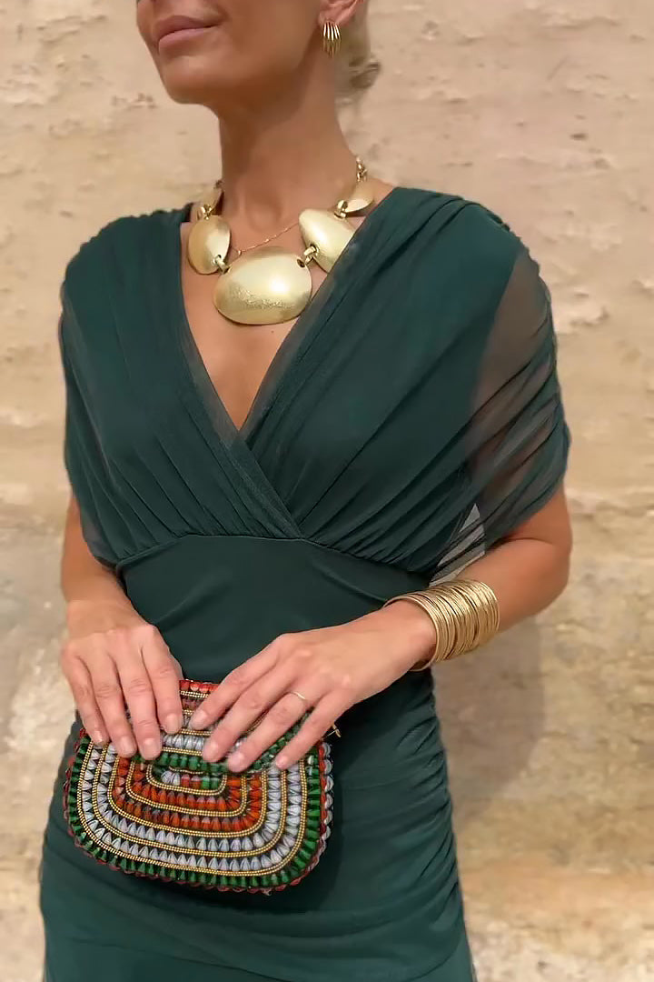 ANA | ELEGANT MAXI PLEAT DRESS