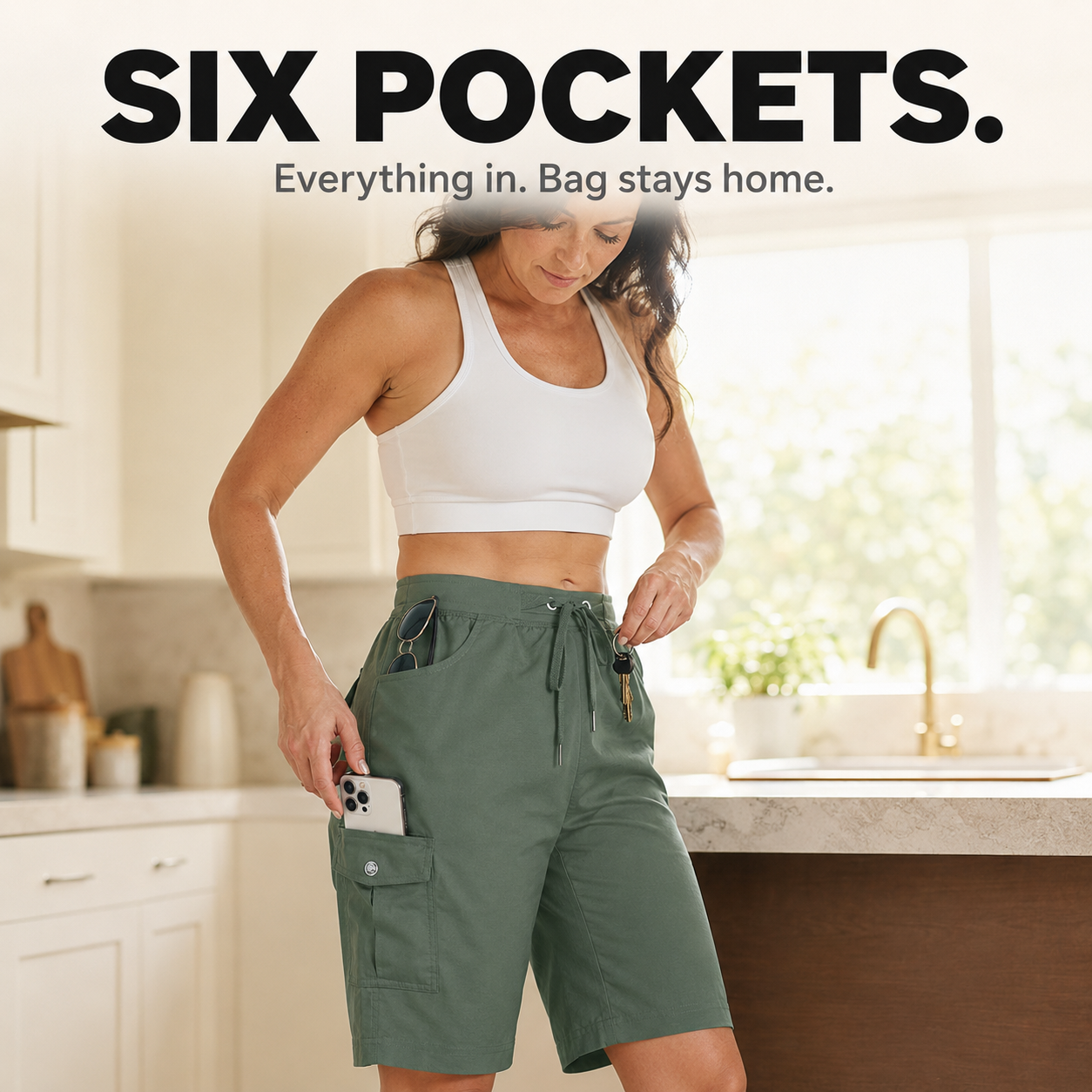 Breezora – Women's Quick-Dry Cargo Shorts