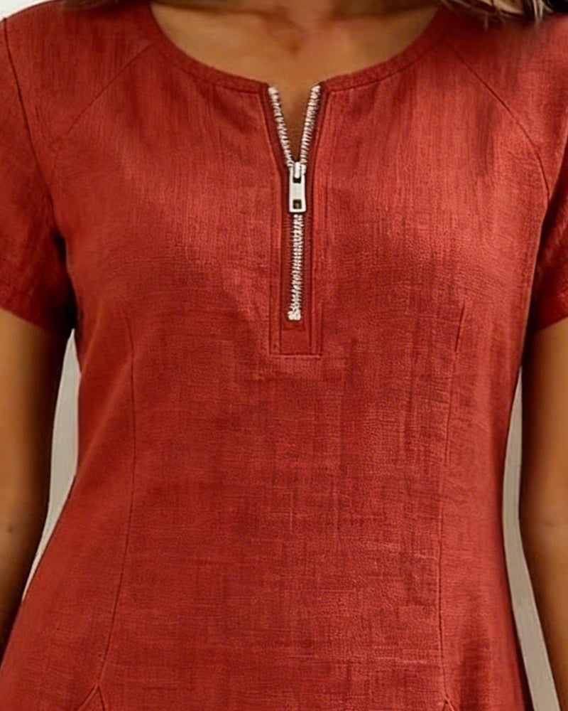 Elenia™ | Casual Zipper Dress