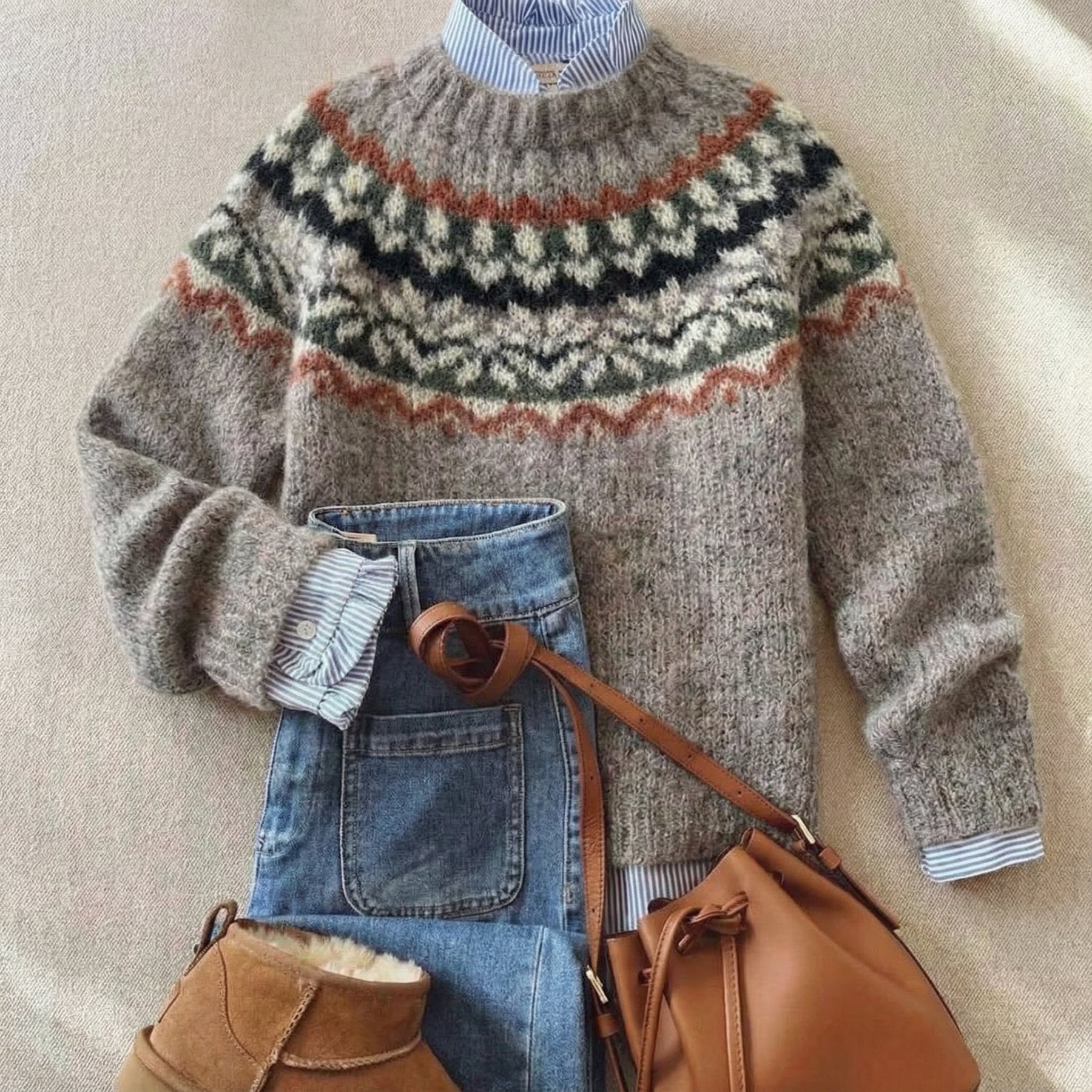 Eleanora™ | Nordic Knit Sweater