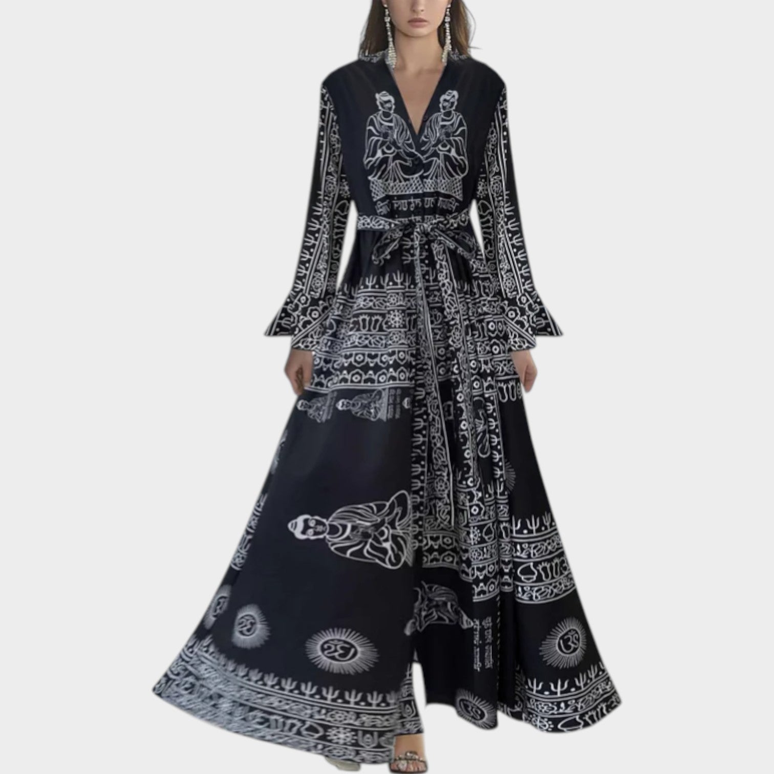 Maxi Dress in Floral Chiffon