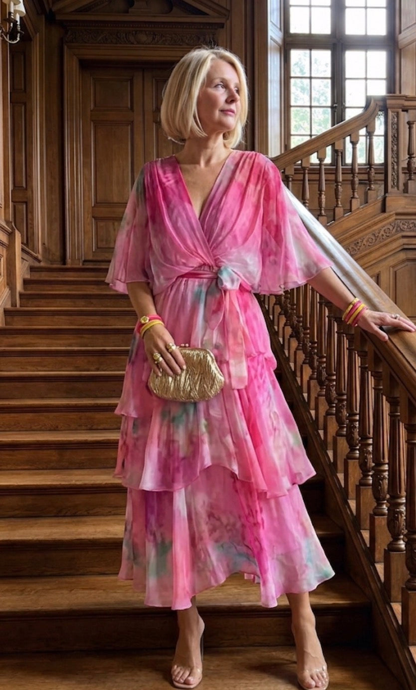 Stella & Grace™ |Layered Floral Sun Dress