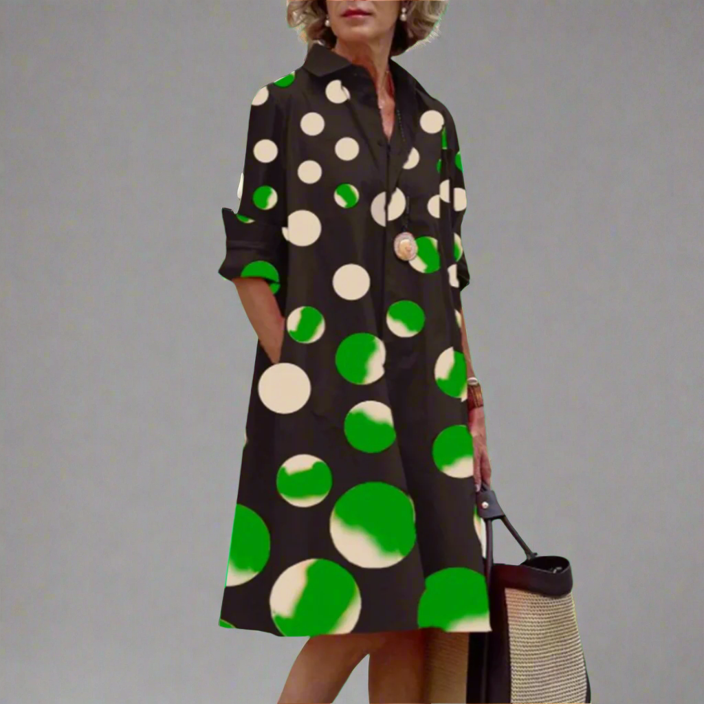 Nika - Women’s Lightweight Floral Print Midi Dress
