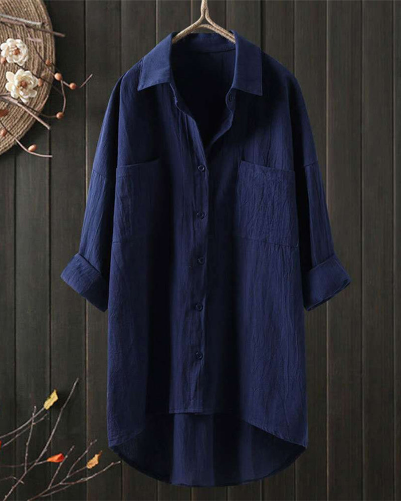 Olivia™ | Loose Comfy Solid Colour Blouse