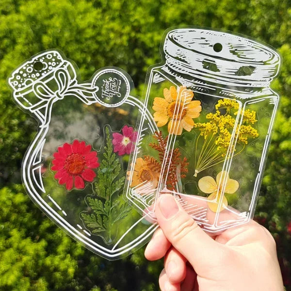 BlossomTabs - Transparent DIY Bookmark Stickers for Book Lovers (20+20 Free)