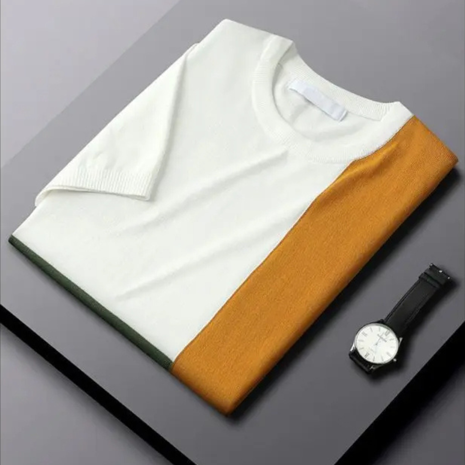 MASON – MODERN BLOCK KNIT TEE