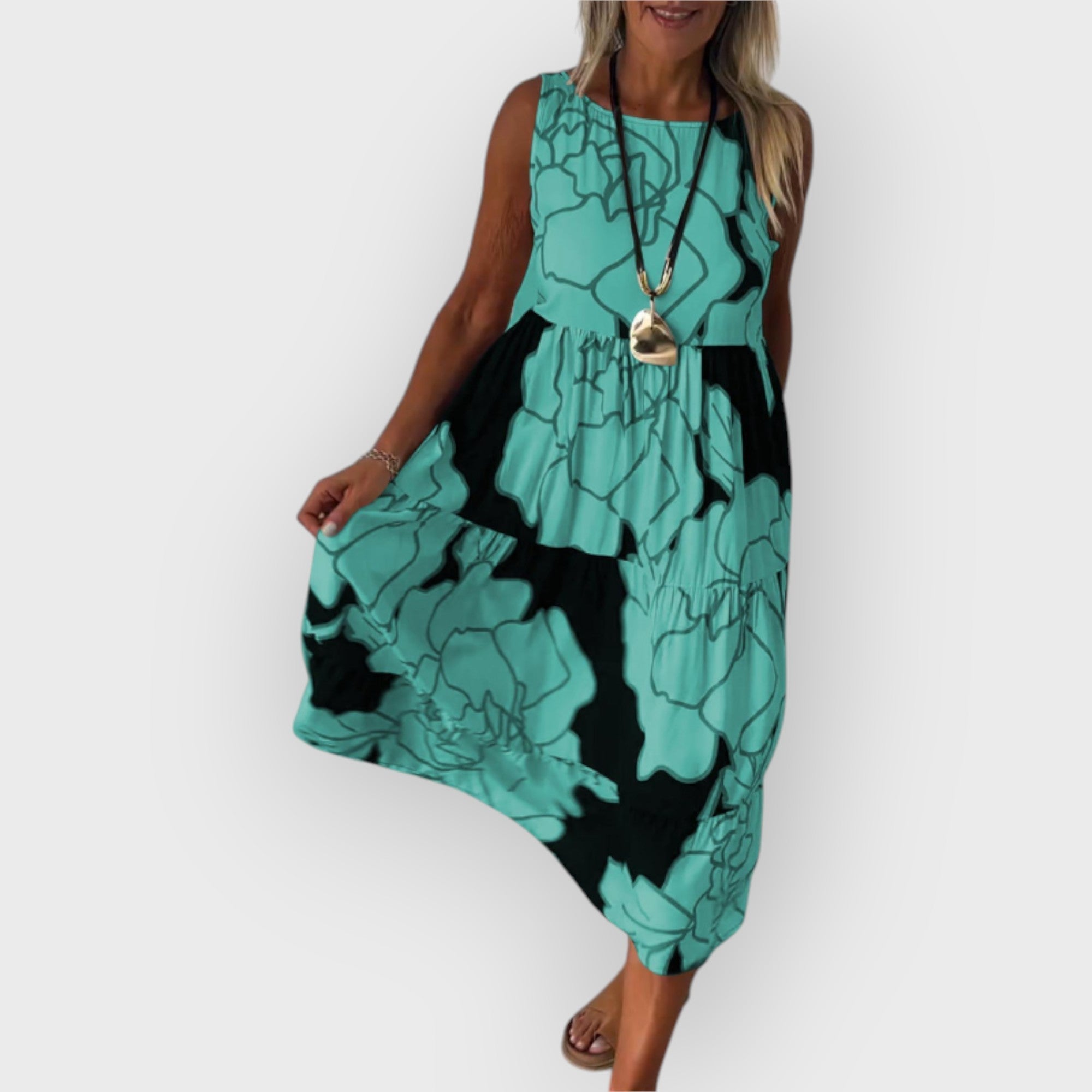 EVITA – STYLISH OFF-SHOULDER FLORAL DRESS