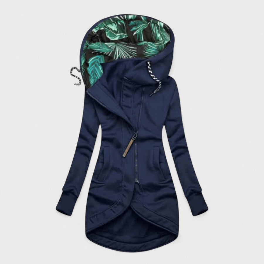 Kristanna - Winter Coat With Asymmetric Zip