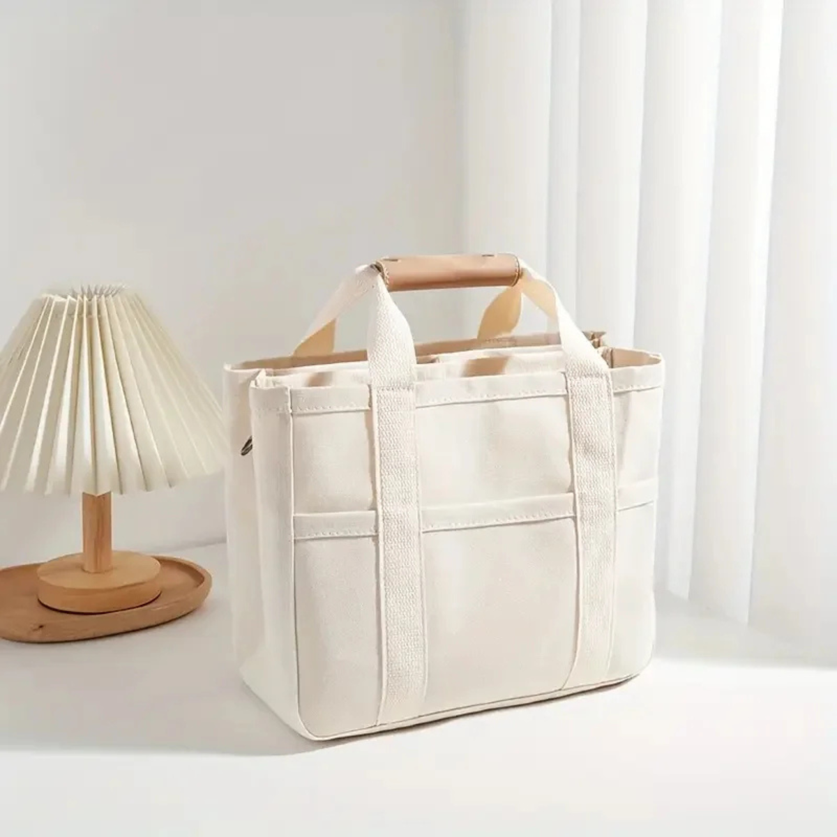 Hinari – Canvas Tote Bag with 5 Pockets