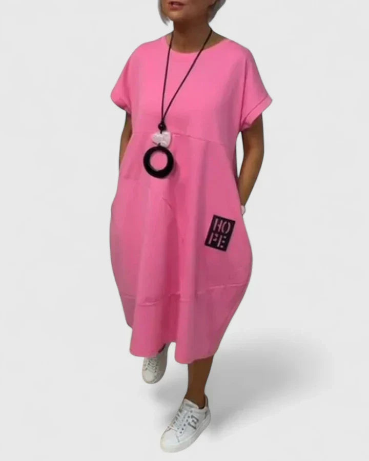 AUBREY – RELAXED HOPE TUNIC DRESS