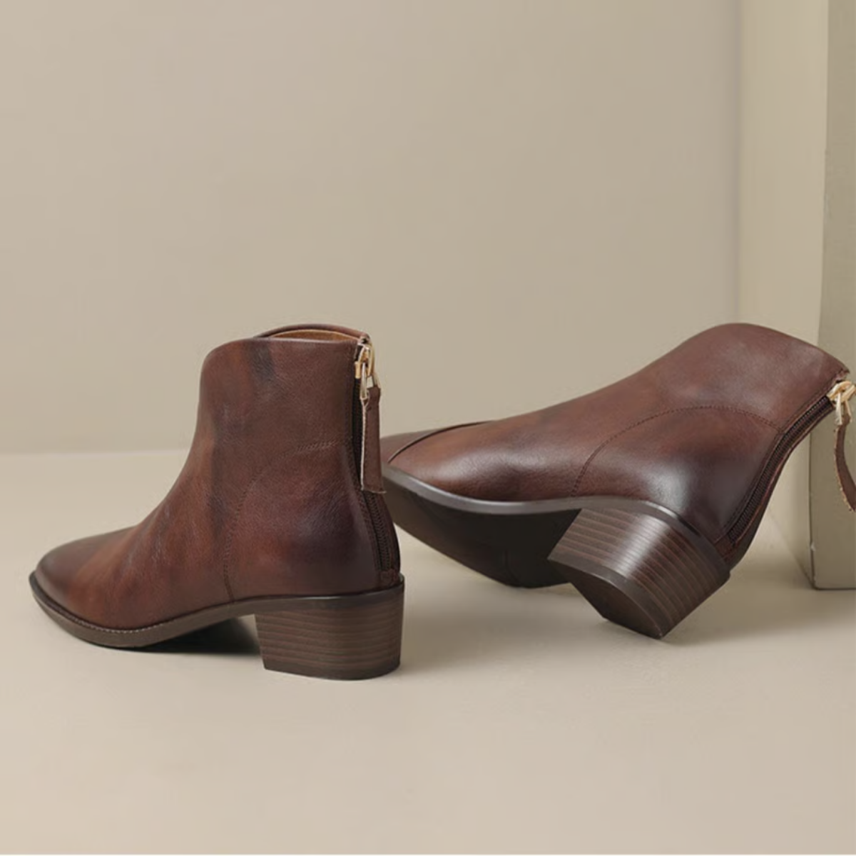 Santino™ | Luxury Ankle Boots with Low Heel