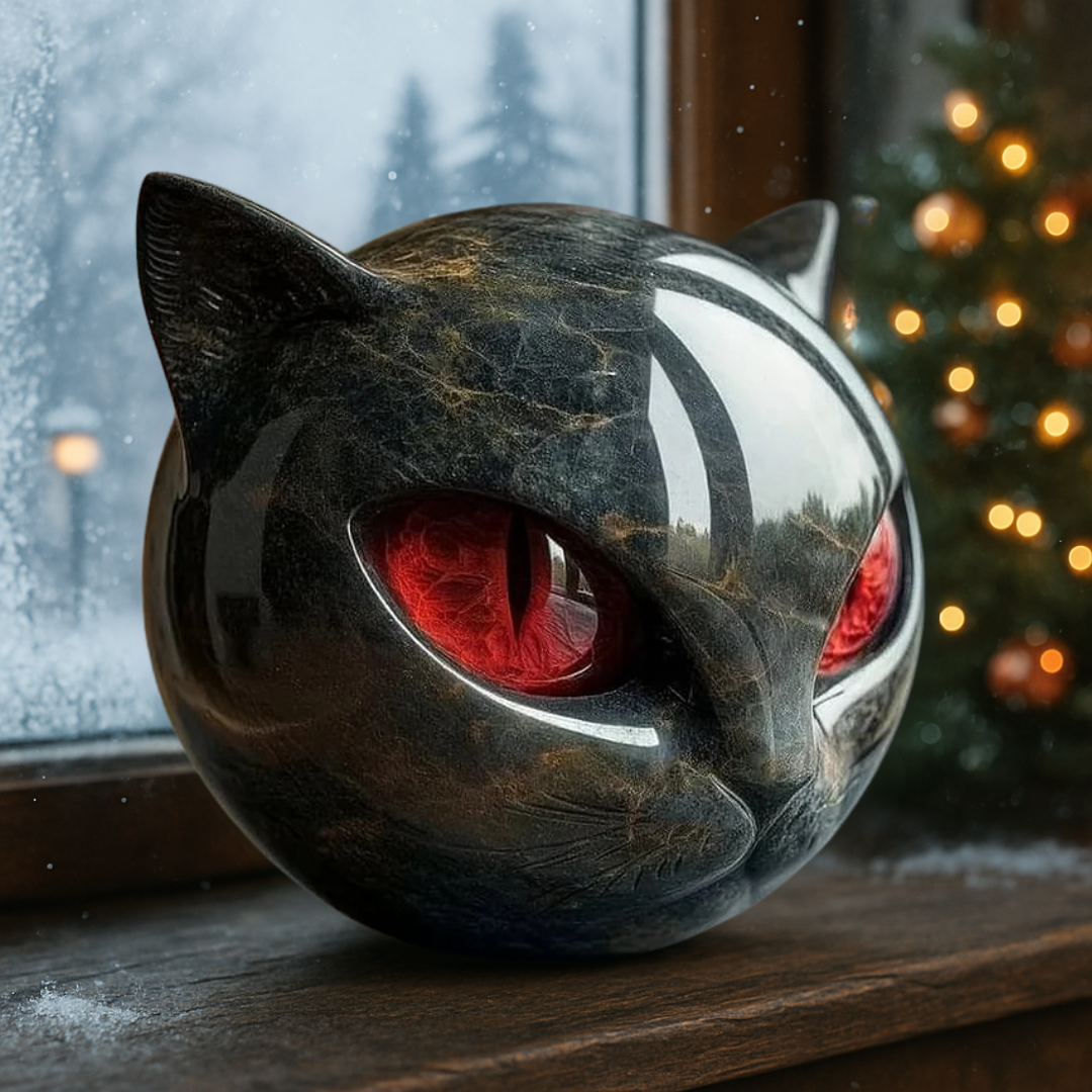 Onyx Cat Sculpture