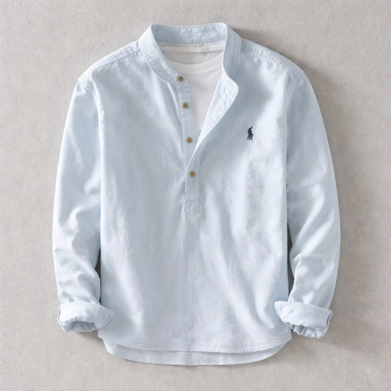 Kyoto™ | Linen Henley Shirt