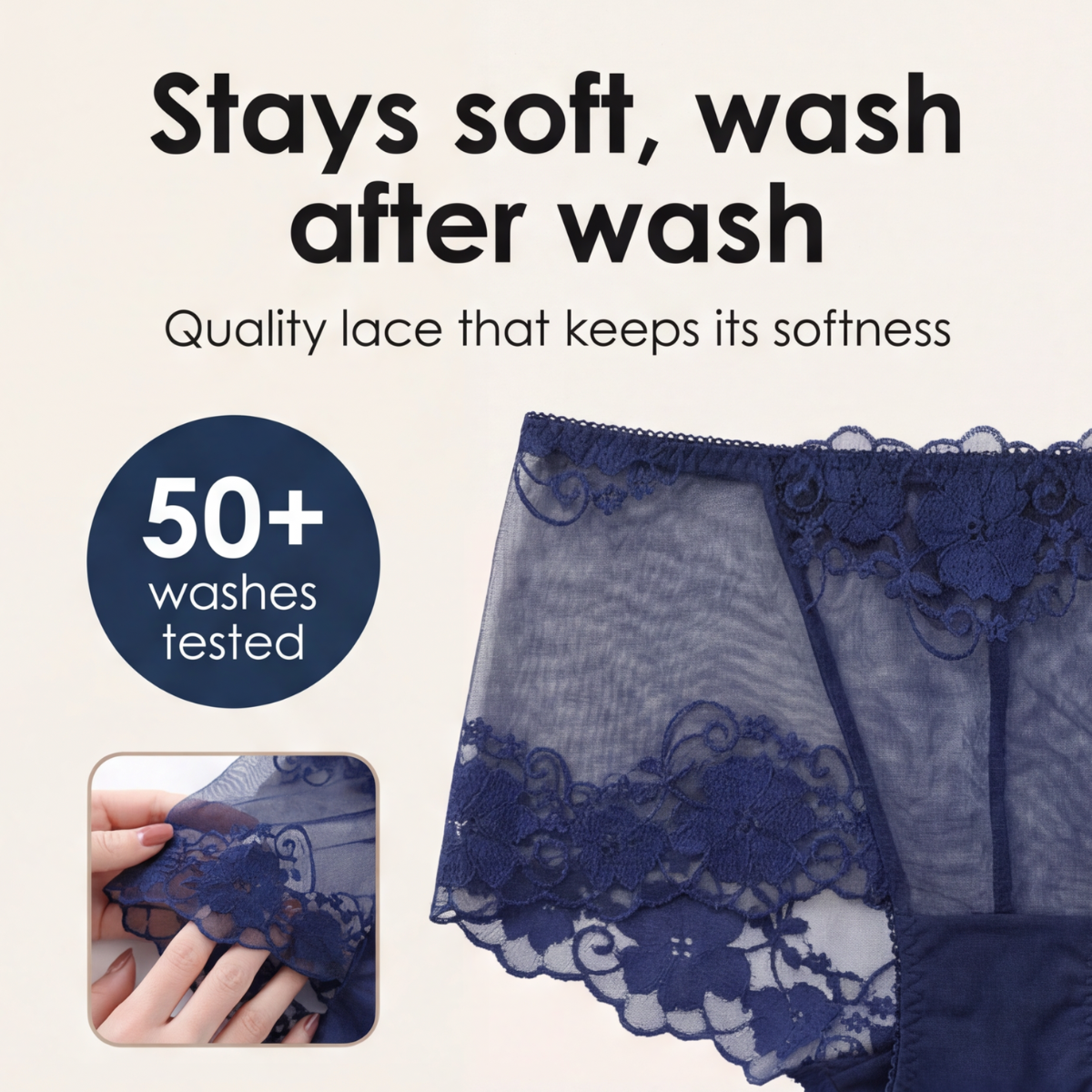 Lacella – Women's Soft Lace Panties for All Day Comfort
