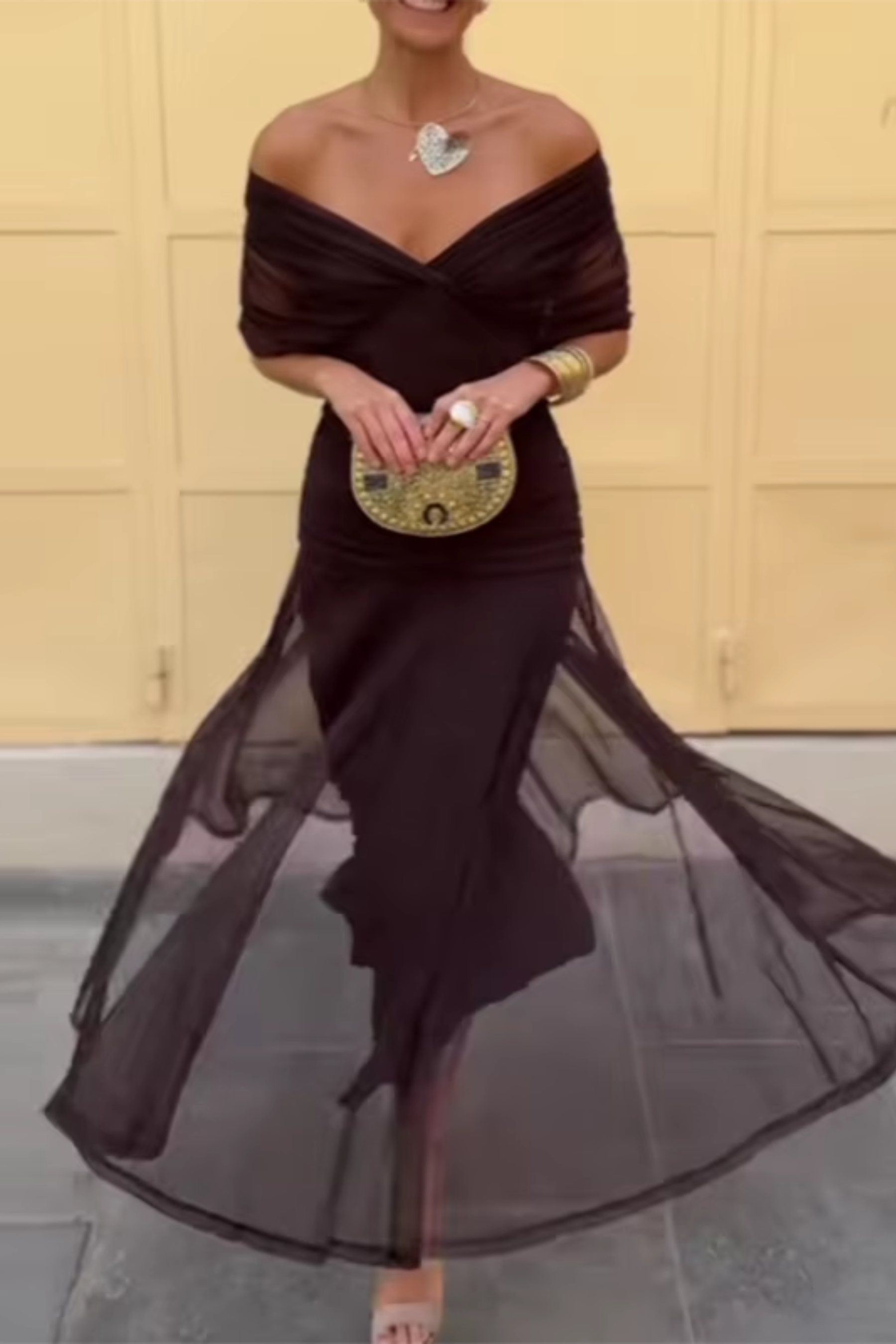 ANA | ELEGANT MAXI PLEAT DRESS