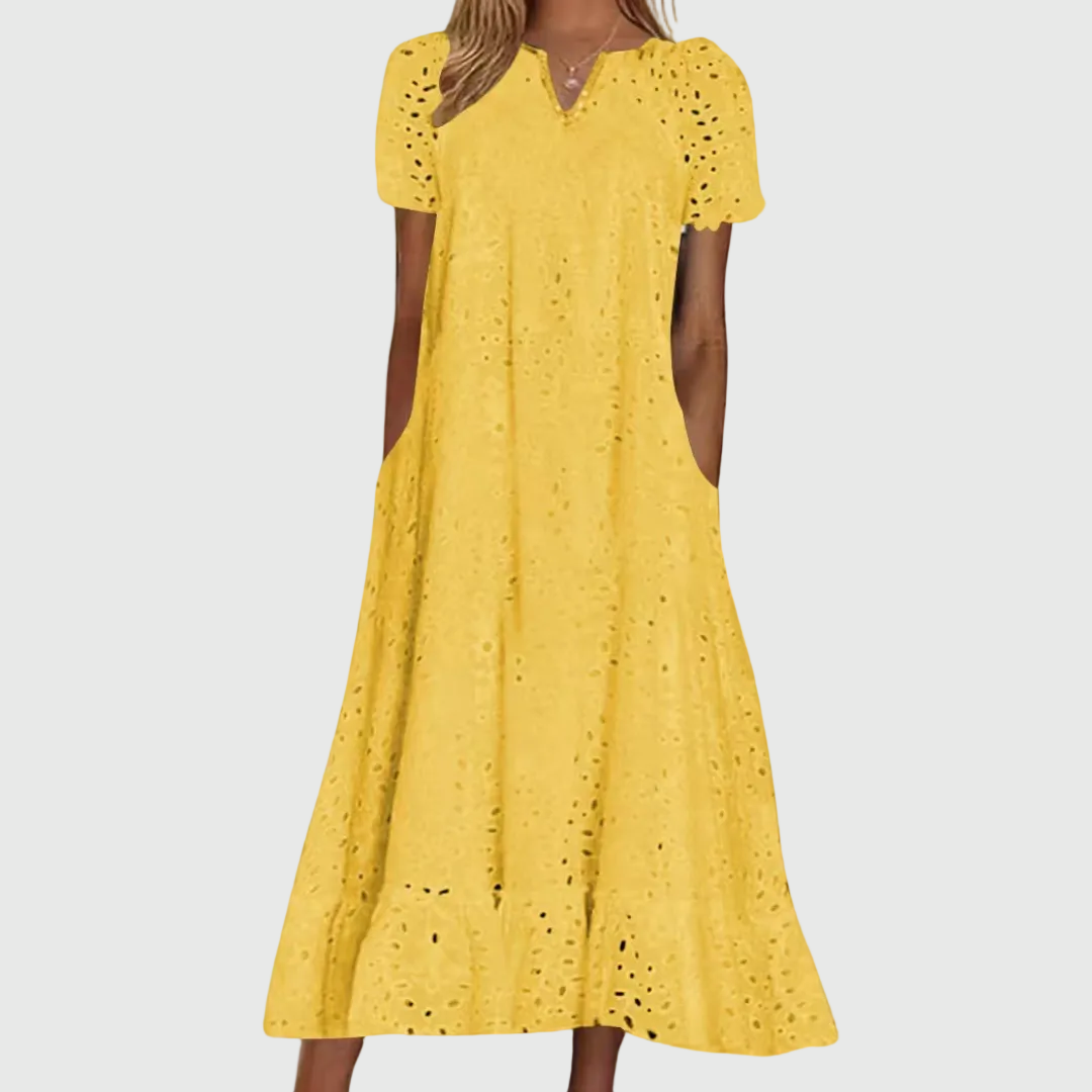 April | Elegant and Flowing Midi Dress