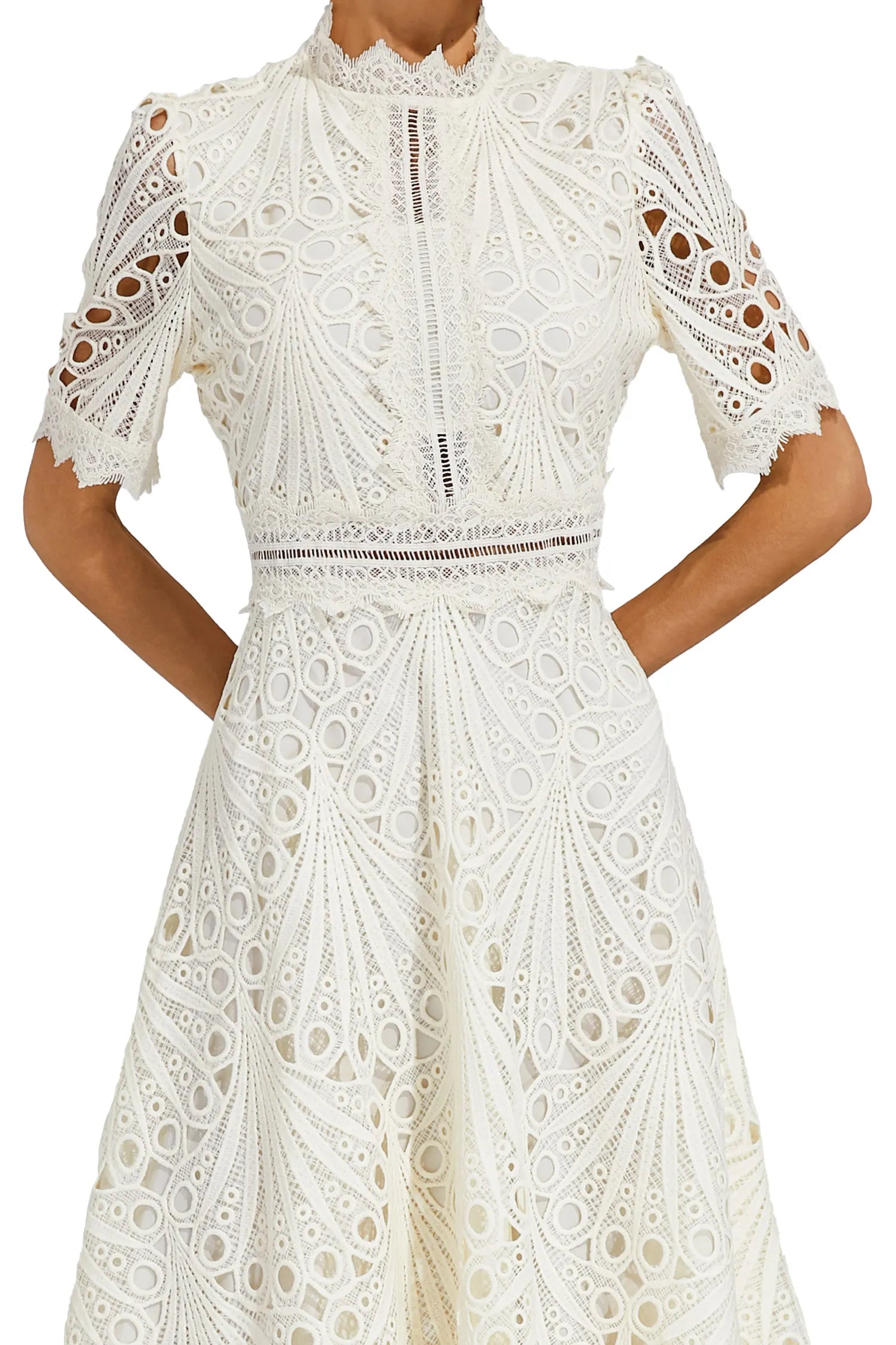 Hallie | Lace Midi Dress