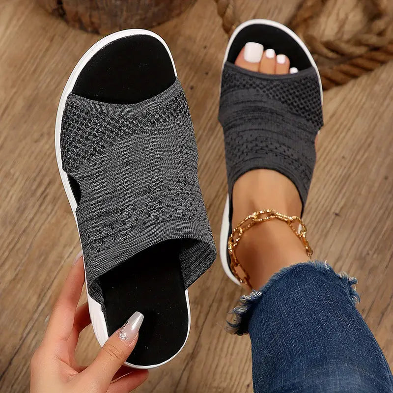 Audrey | Womens Orthopedic Slip On Slide Sandals
