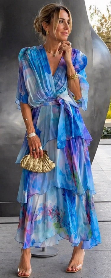 Stella & Grace™ |Layered Floral Sun Dress