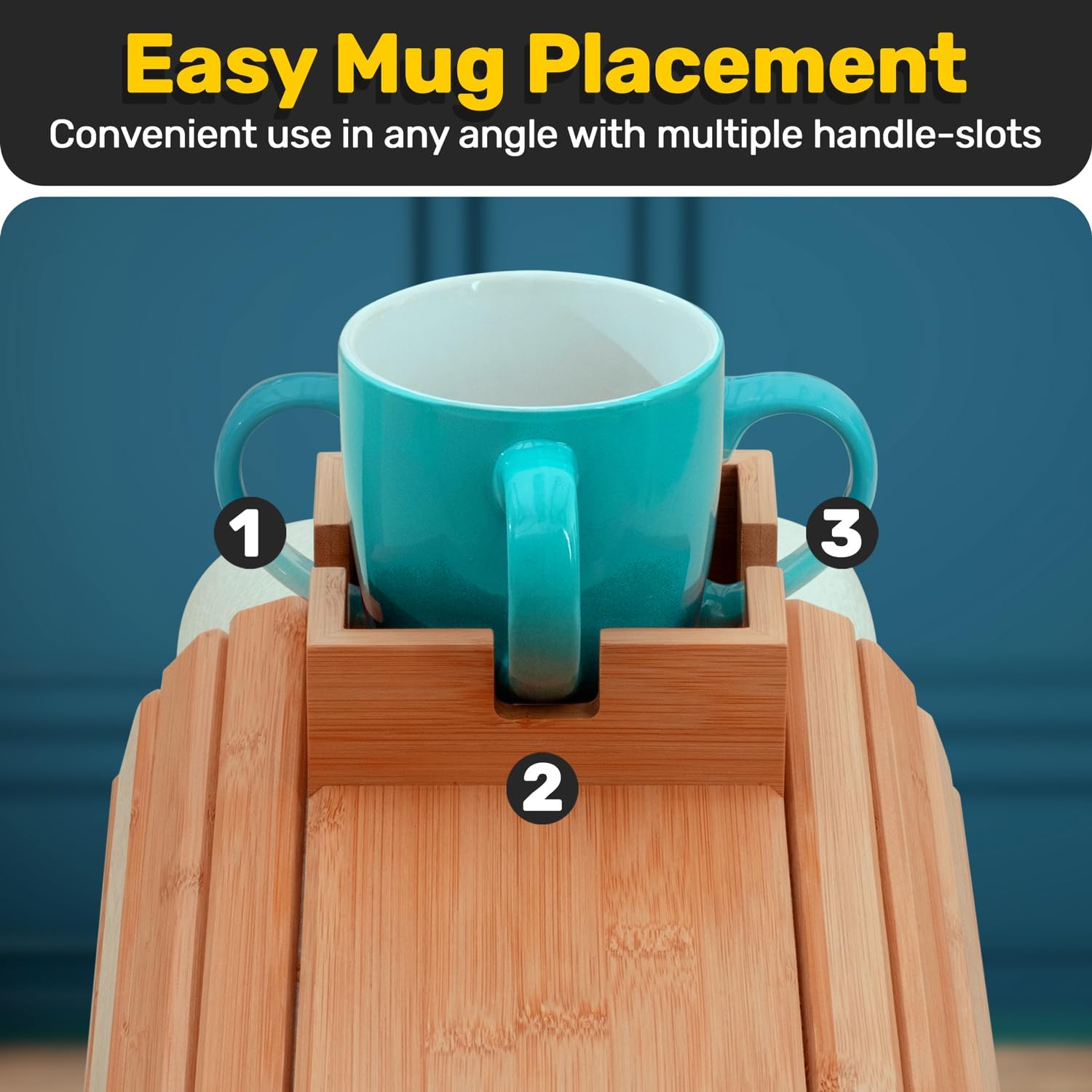 Armoni - Bamboo Couch Cup Holder