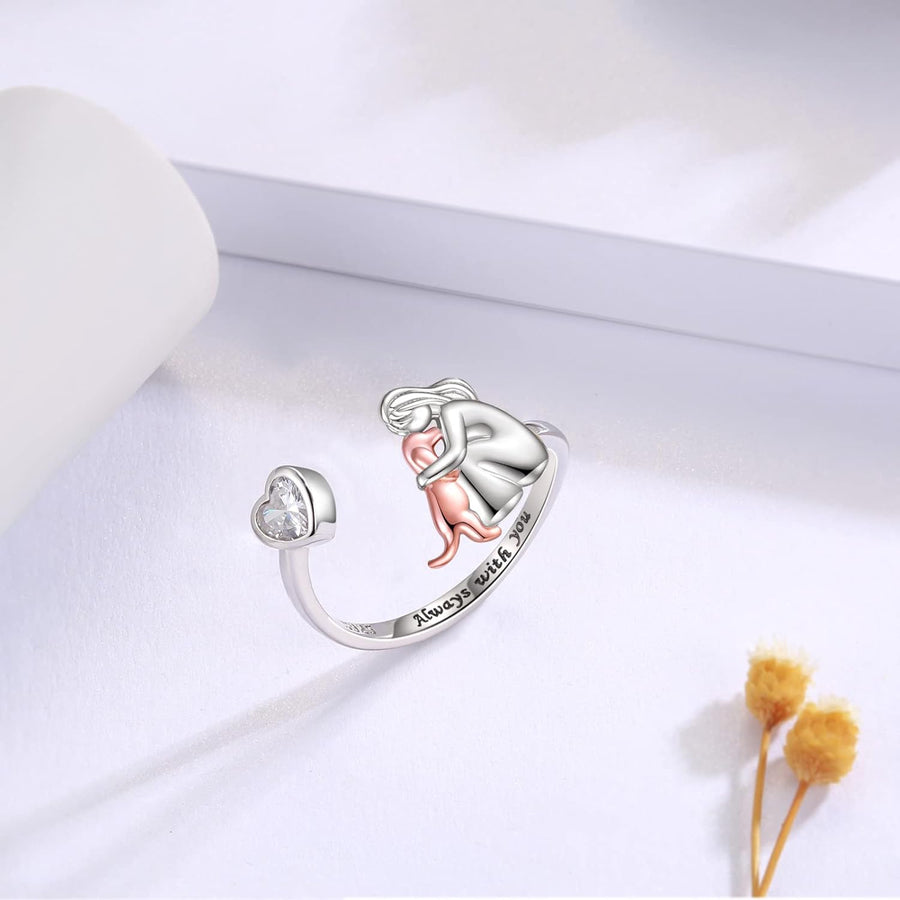 Elisa - Dog Icon Ring (Pink)