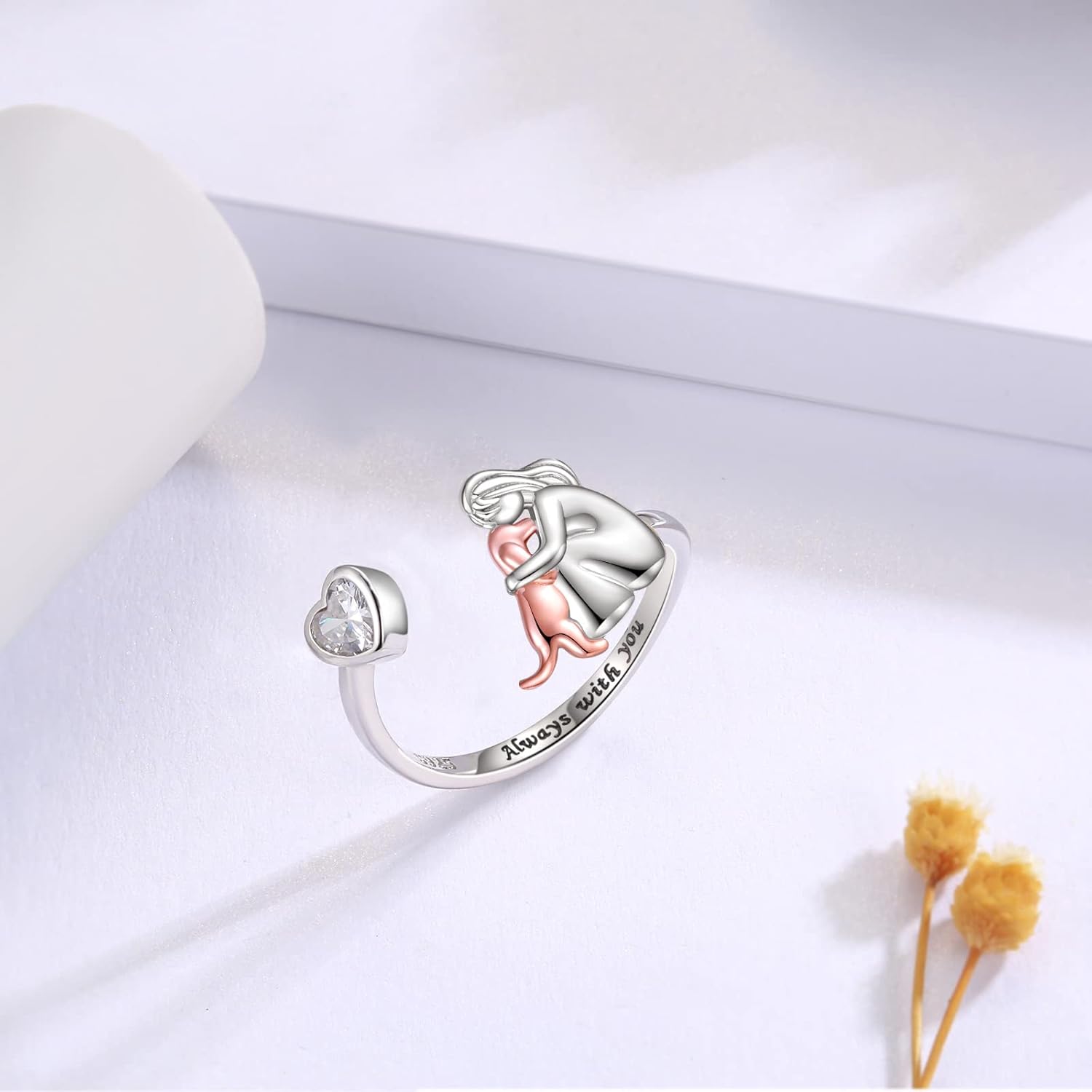 Zoey™ | Silver Dog Ring