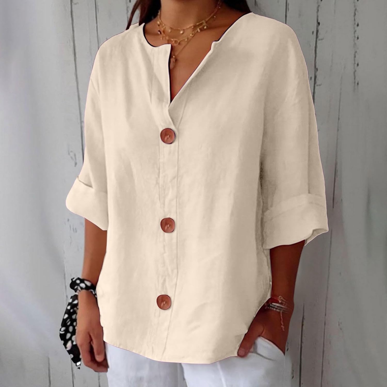 JULIA – RELAXED CHIC BUTTON BLOUSE