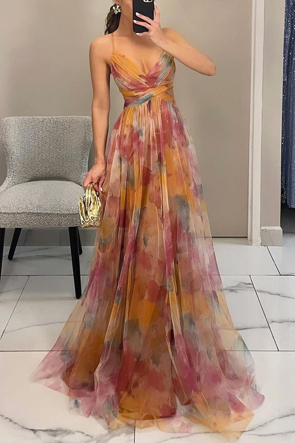 Eva | Long floral dress that enhances
