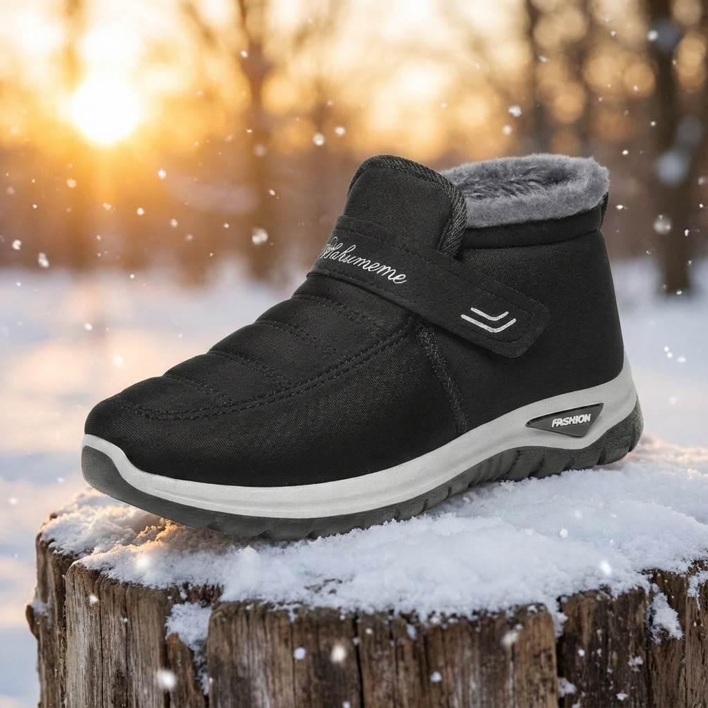Cozara - Fur Lined Slip On Winter Boots