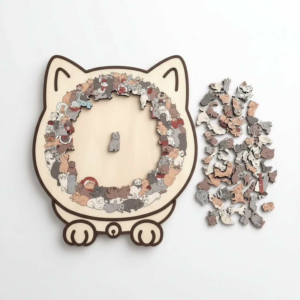 Felina - Decorative Wooden Cat Puzzle