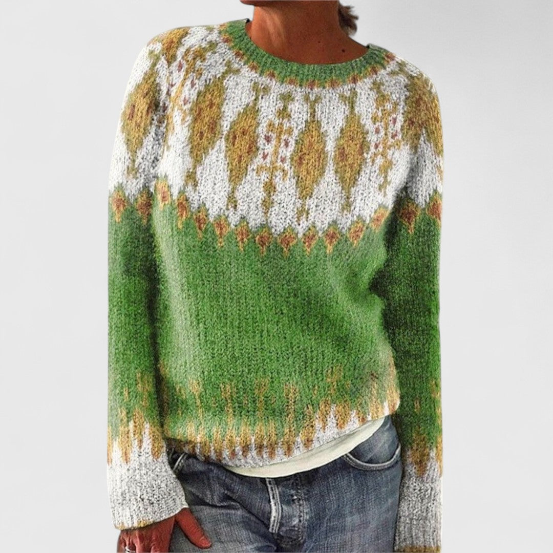 Jadwiga - Retro Scandinavian Knitted Sweater