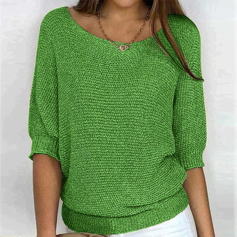 Roundelle™ | Three Quarter Sleeve Sweater