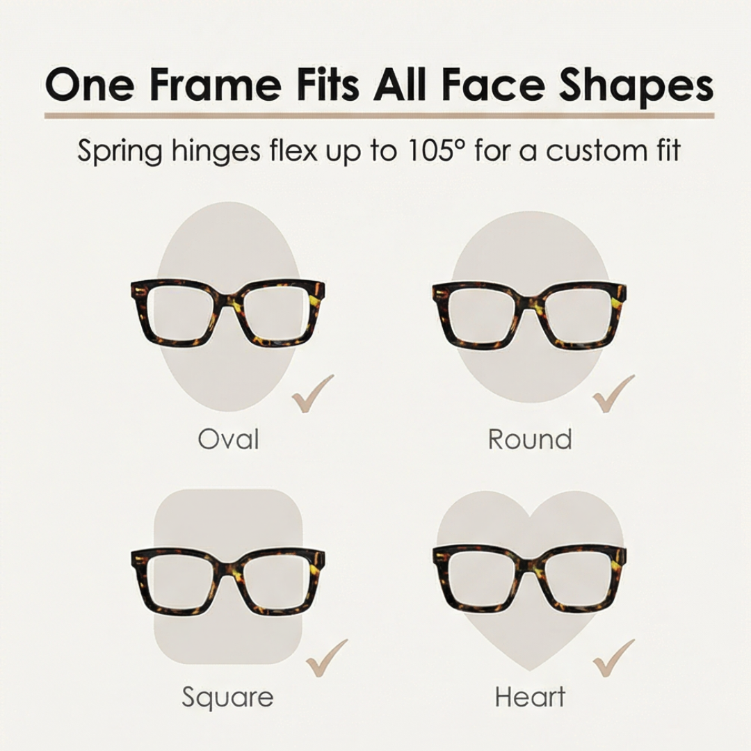 Clarelle – Oversized Tortoiseshell Reading Glasses for Women