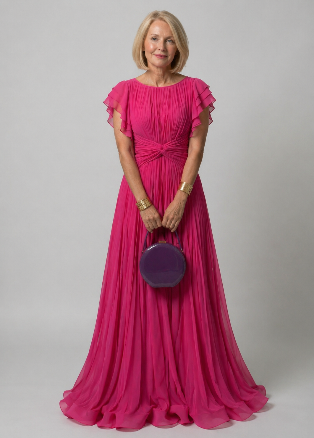 Stella & Grace™ | Pleated Evening Dress