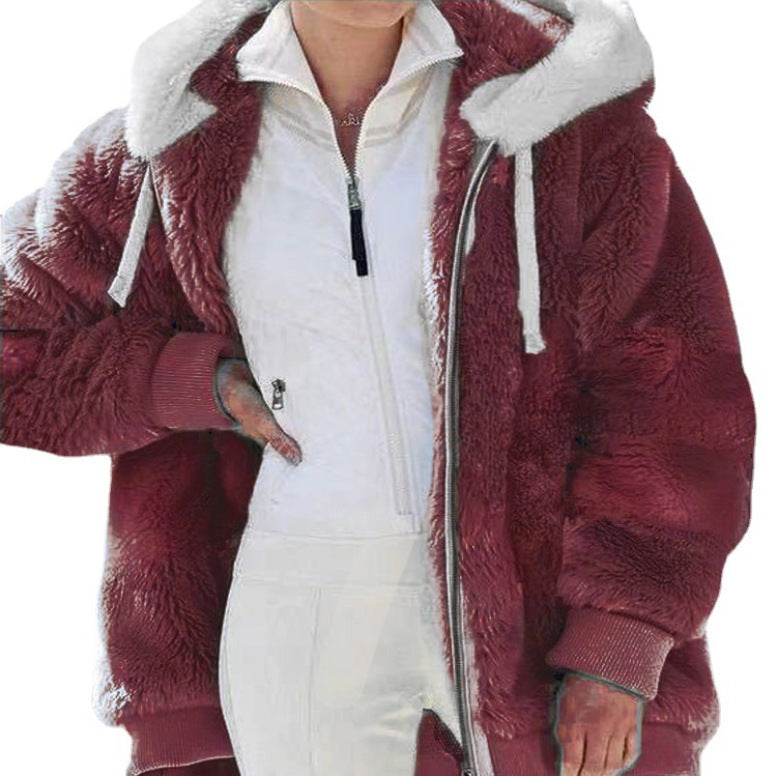 EMMA - SNOW LUXE ZIP HOODIE