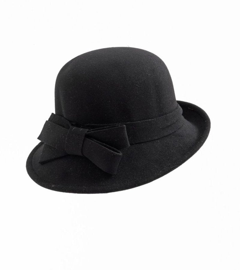 Klaver - Vintage Felt Hat with Side Bow