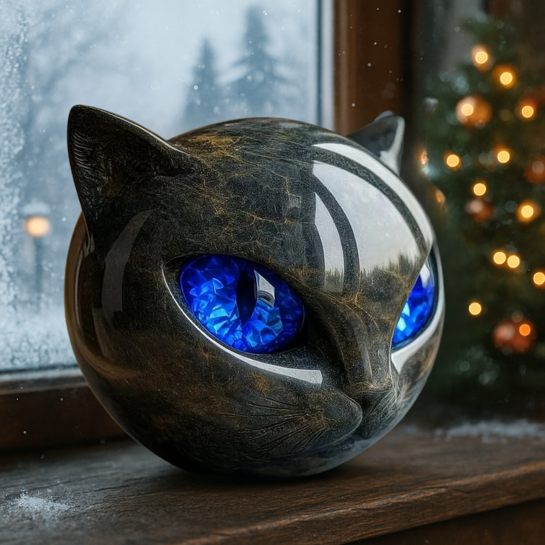 Onyx Cat Sculpture