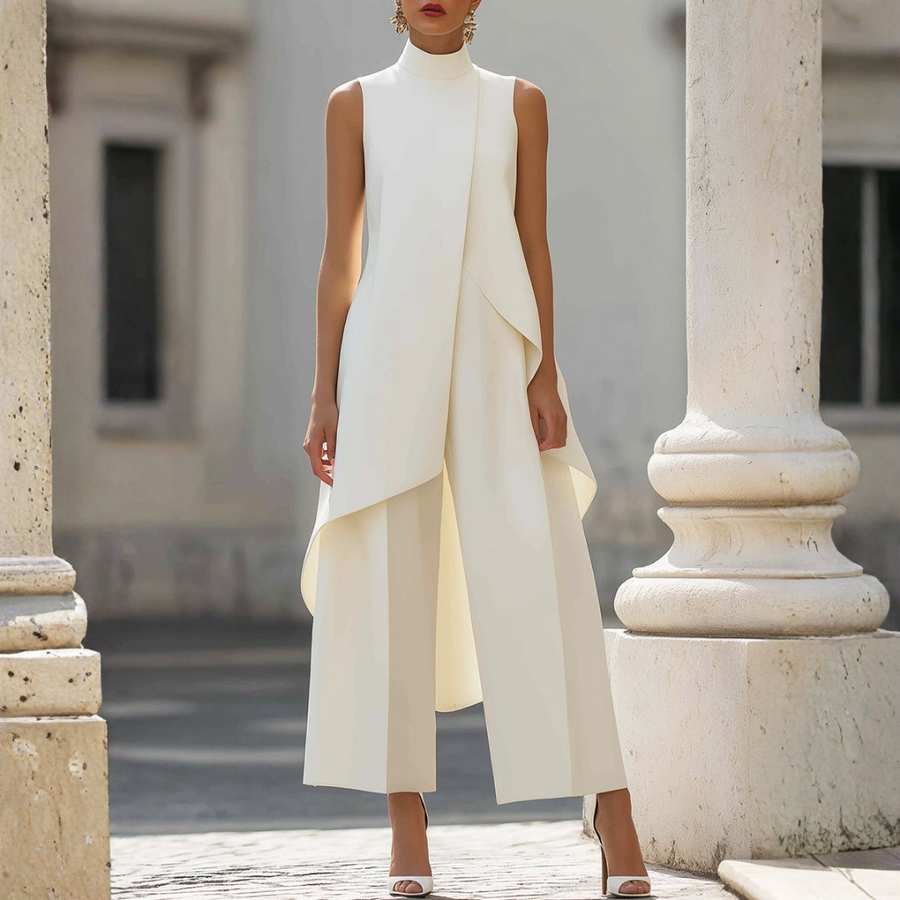 Viviana | Elegant Drop-Waist Jumpsuit