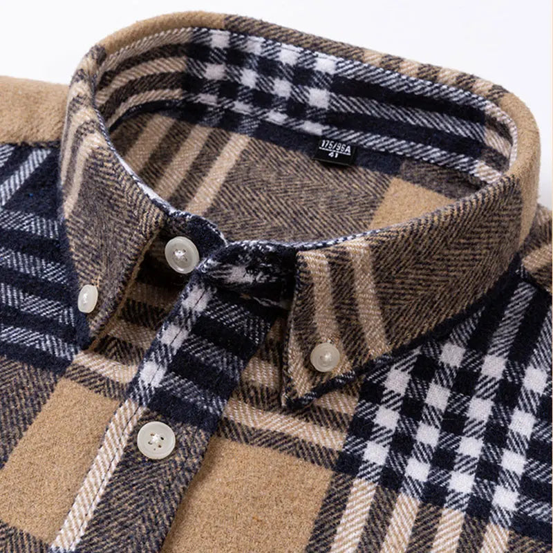 Hansamu - Elegant Long Sleeve Shirt With Button