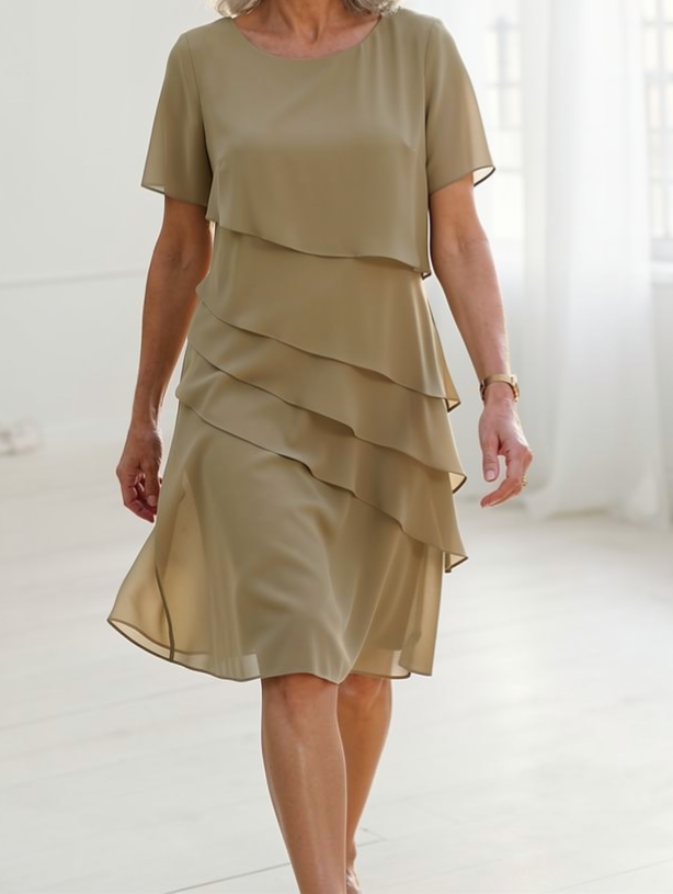 Linda | Elegant Ruffled Comfort Dress