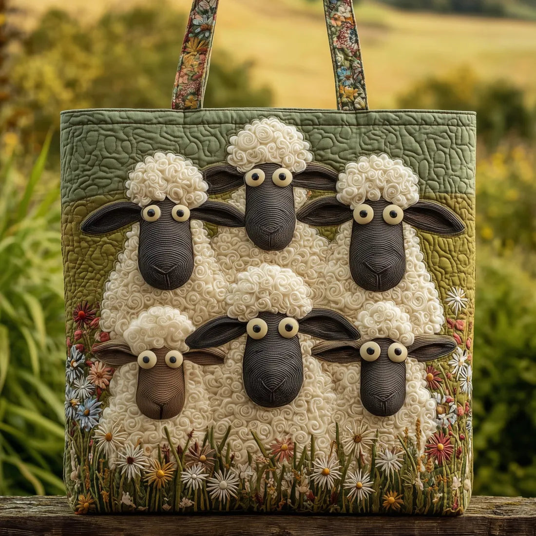 Artisanal Bag Five Sheep