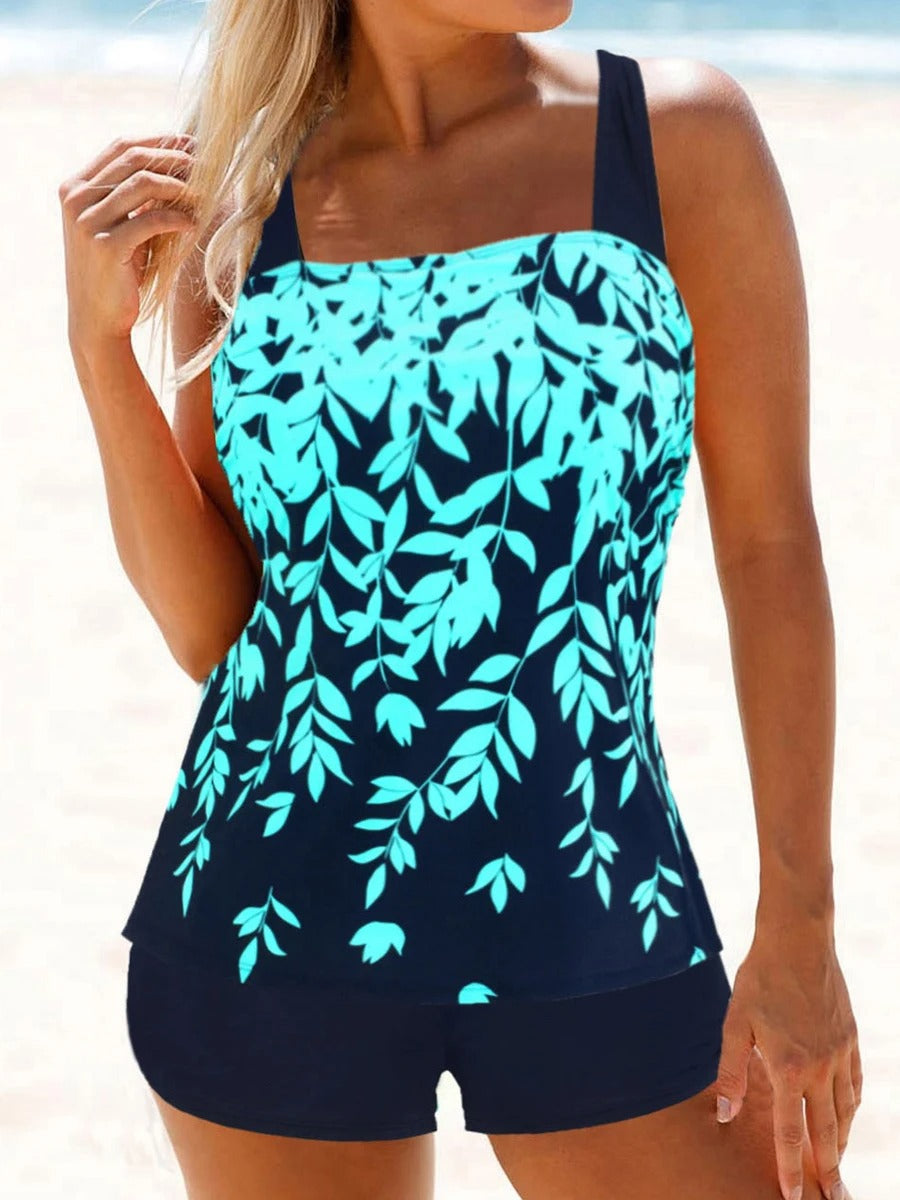 ByFey - Printed Leaf Tankini