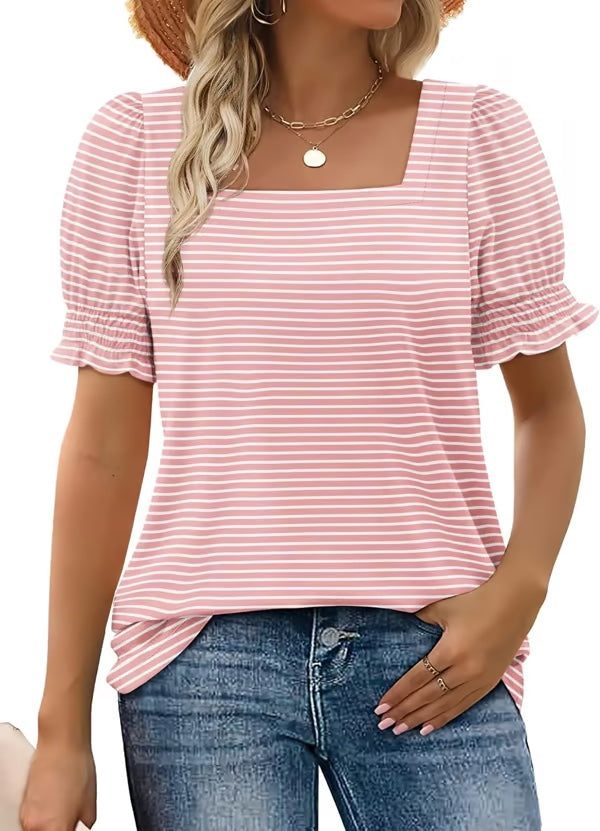 Easeen - Comfy, Covered & Square-Neck Top