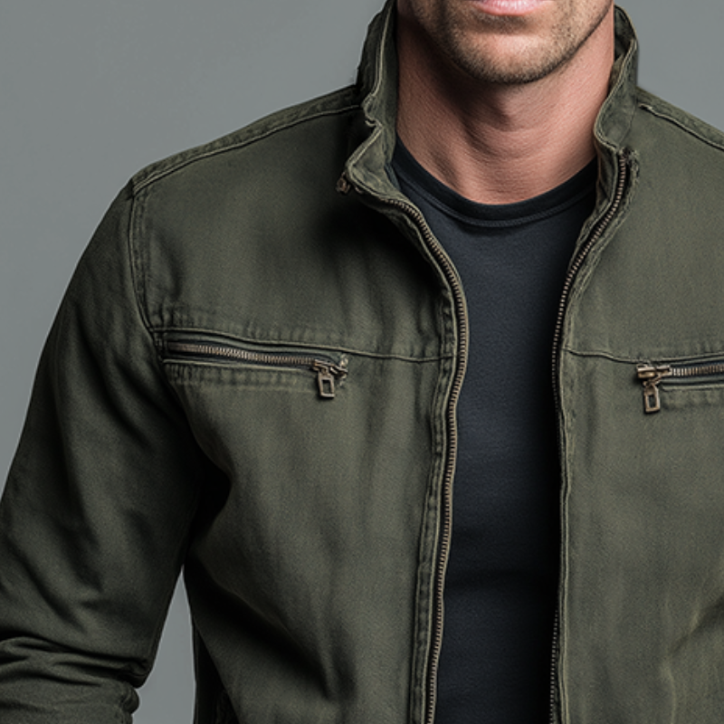Gertrud™ | Vintage Cotton Zip Jacket