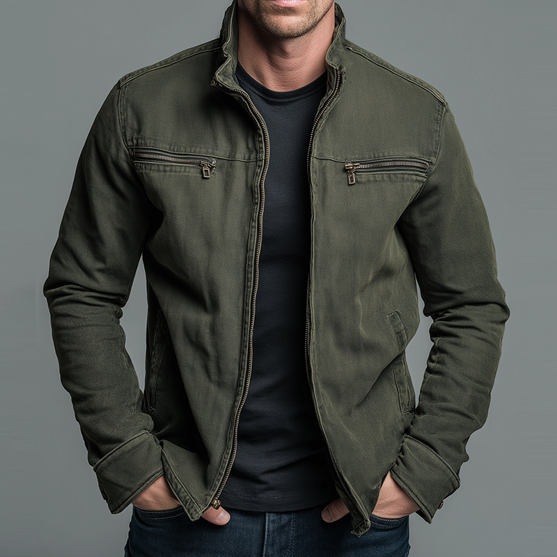 Gertrud™ | Vintage Cotton Zip Jacket